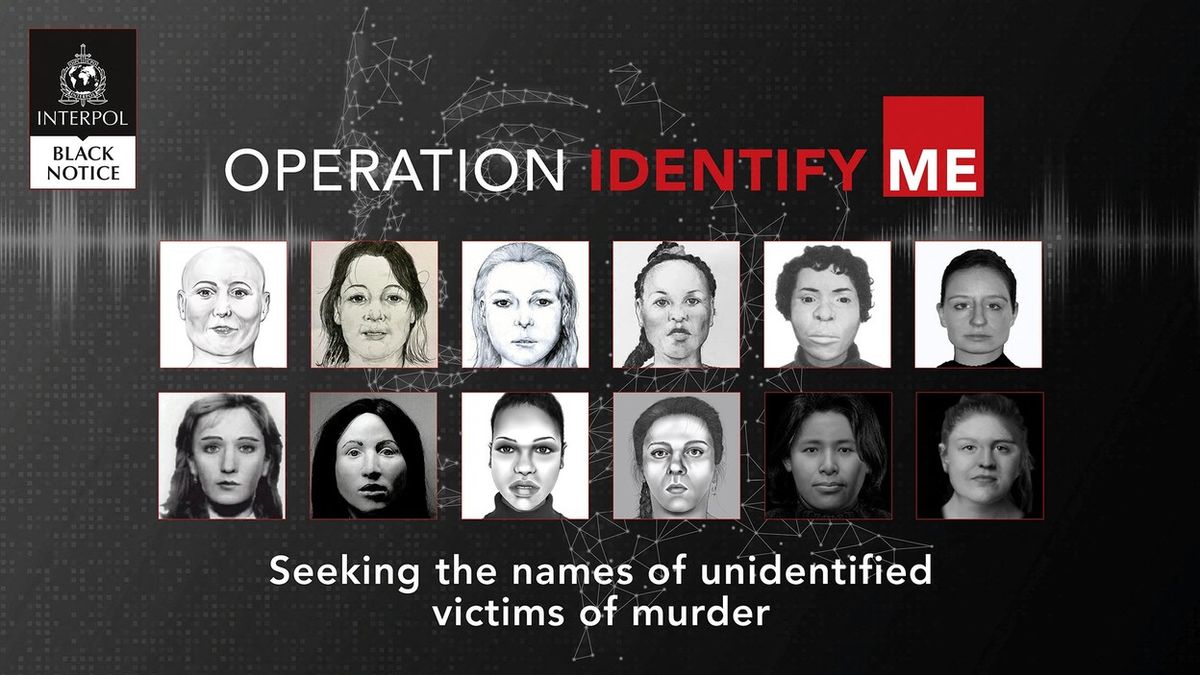 Interpol ukázal podobizny 22 neznámých zavražděných žen a žádá o pomoc